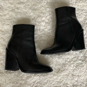 Block heel booties